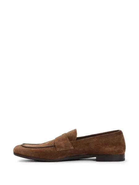 Pantofi loafer Prada din piele maro
