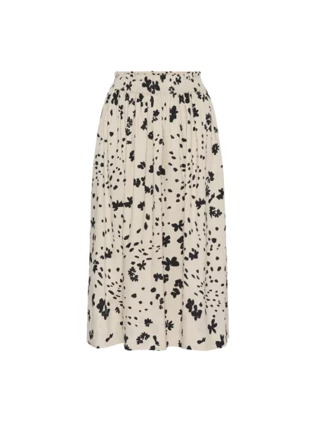 Spódnica midi Part Two do kolan beżowa