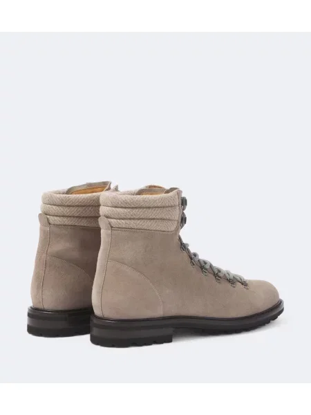 Botine Kiton din piele de căprioară gri