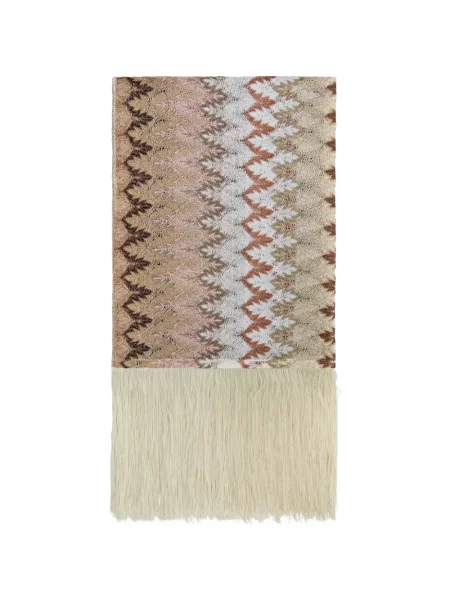 Fular Missoni cu franjuri din dantelă