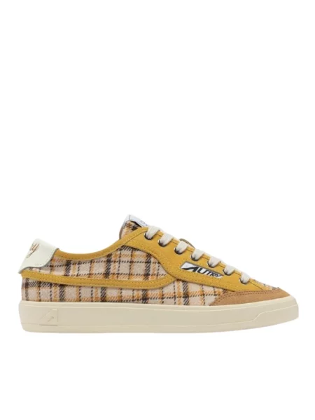 Sneakersy Autry skórzane żółte