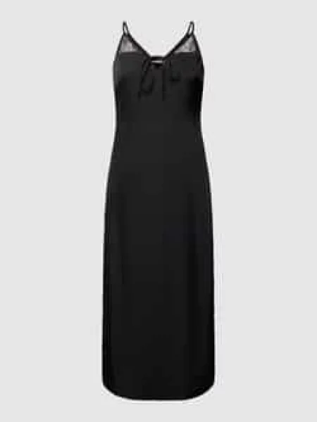Sukienka midi z wiązaniem model ‘Kami’ Edited czarna