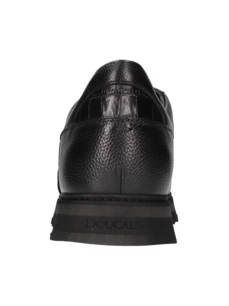 Sneakersy Doucal's skórzane wsuwane czarne