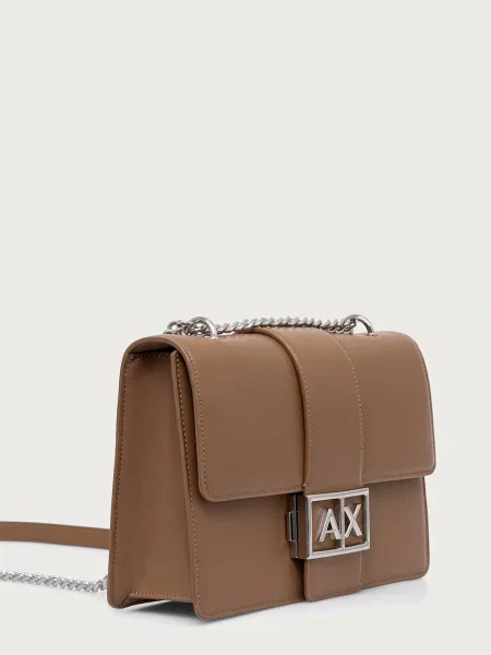 Geanta crossbody Eax din piele maro
