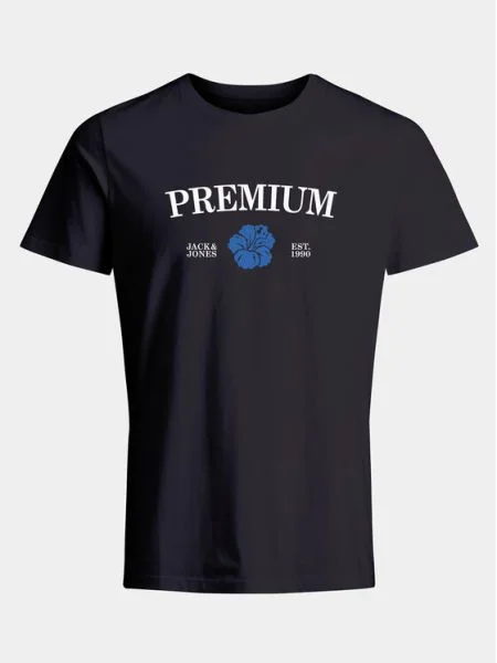 Jack&Jones Tricou Jprblaalfie Bleumarin Regular Fit alb