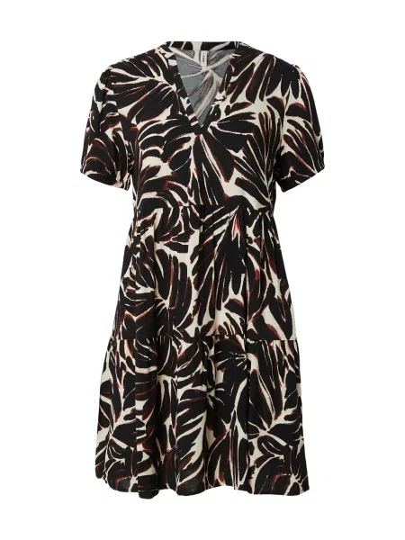 ONLY Obleka ONLNOVA THEA rjava / črna bela