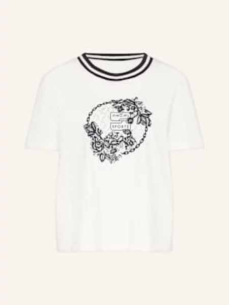 Marc Cain Koszulka Kobiety nadruk 36 biały