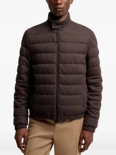 Matlasat geacă Moncler maro