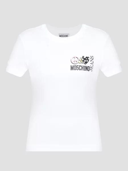 Футболка Moschino белая
