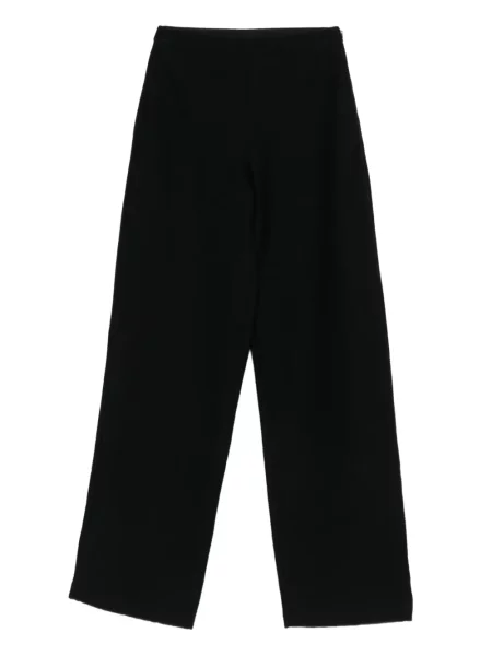 Široké kalhoty Emporio Armani černé