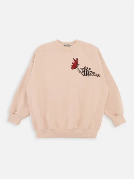 Дитячий Світшот YUKI бавовна/поліестер бежевий