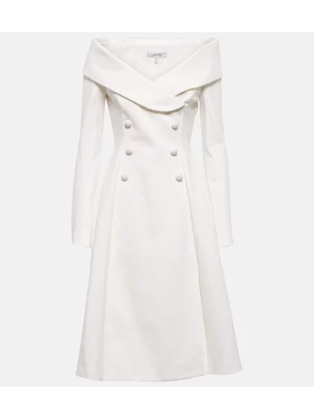 Rochie midi Dorothee Schumacher până la genunchi de costum alb