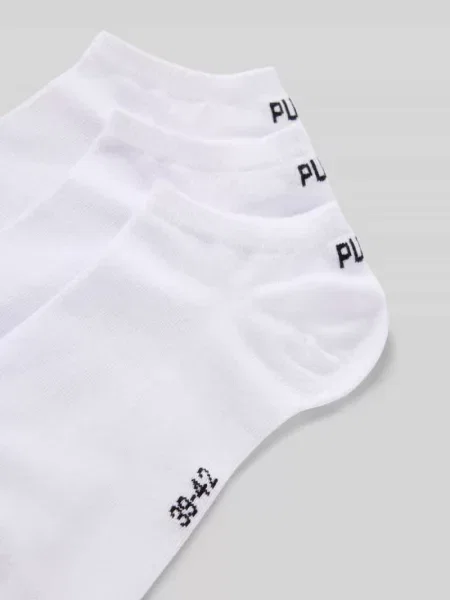 PUMA Skarpety do sneakersów unisex 3 pary Odzież biały