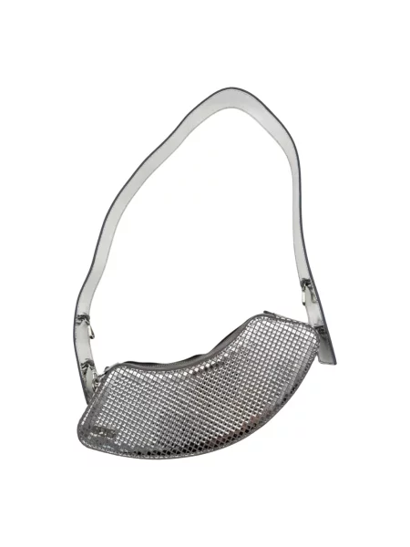 Torebka skórzana Gcds skórzana lustrzanki szara