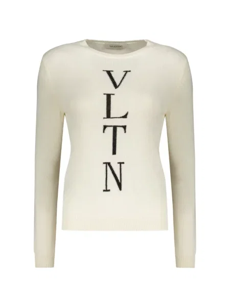 Pulover Valentino Garavani de lână alb