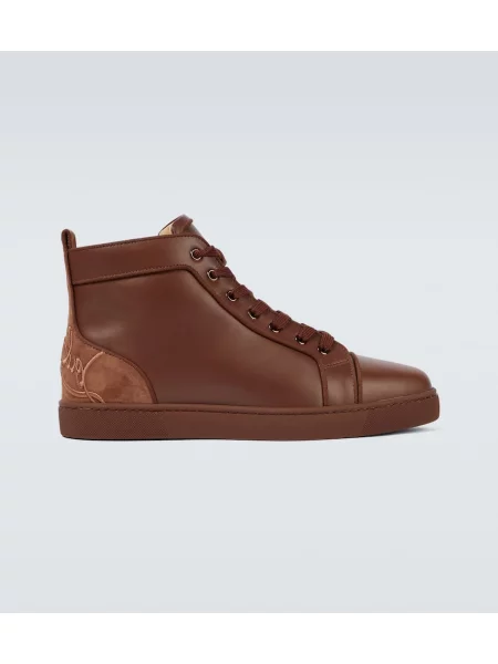 Sneakerși Christian Louboutin maro