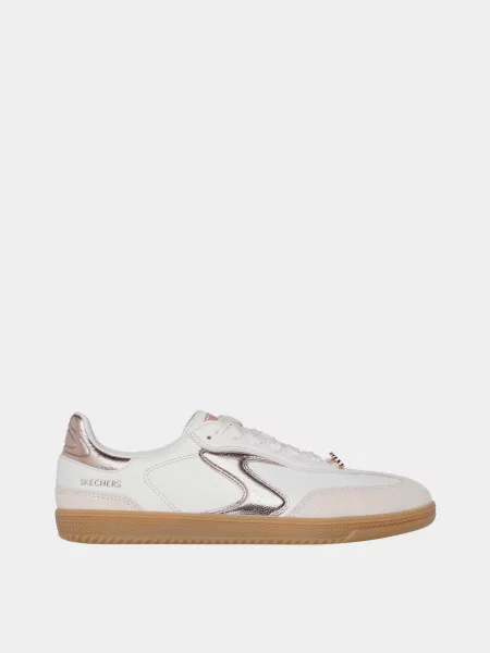 Кожаные кеды Skechers белые