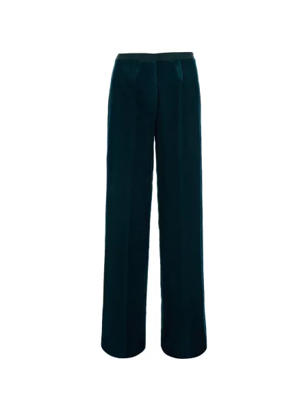 Pantaloni Forte_forte de catifea cord albastru