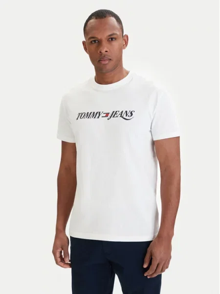 Retro tričko Tommy Jeans bílé
