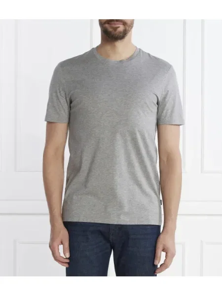 BOSS BLACK Tricou Tessler | mercerised negru