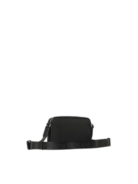 Torba crossbody Emporio Armani z logo czarna