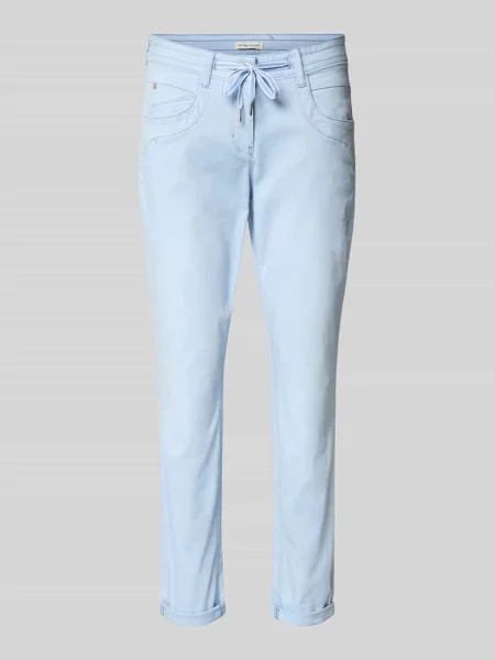 Chinos z bawełnianej mieszanki o kroju tapered fit Tom Tailor