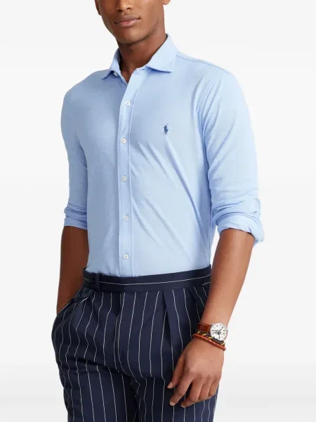 Curea Polo Ralph Lauren tricotate cu autograf cu șireturi albastru