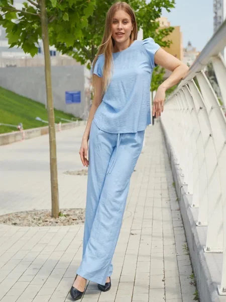 Повседневные брюки Ladylike голубые