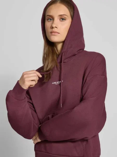 Bluza z kapturem o kroju relaxed fit z mieszanka bawełny model VESTERBRO' Jjxx