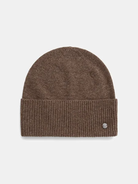 Шапка с вълна Sisley кафяво