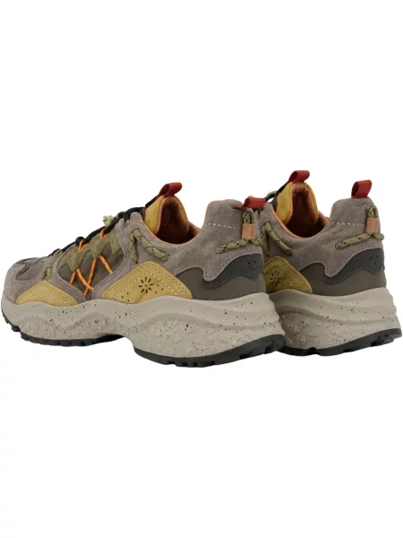 Pantofi Flower Mountain cu model floral verde