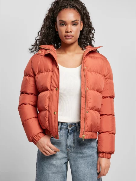 Jakna Urban Classics s kapuco rdeča