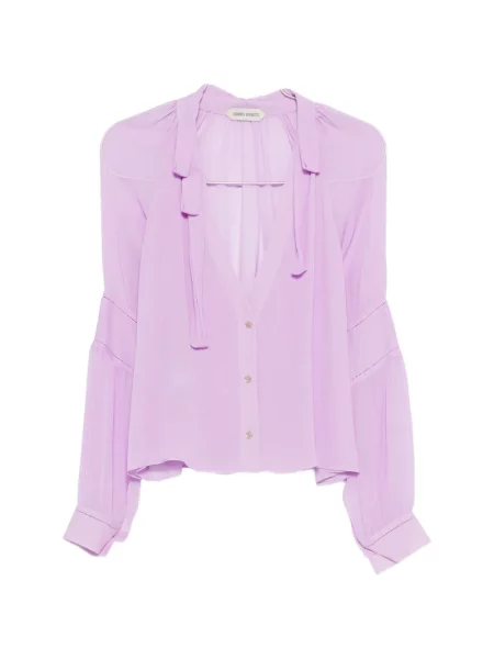 Cămașă Alberta Ferretti lungă violet