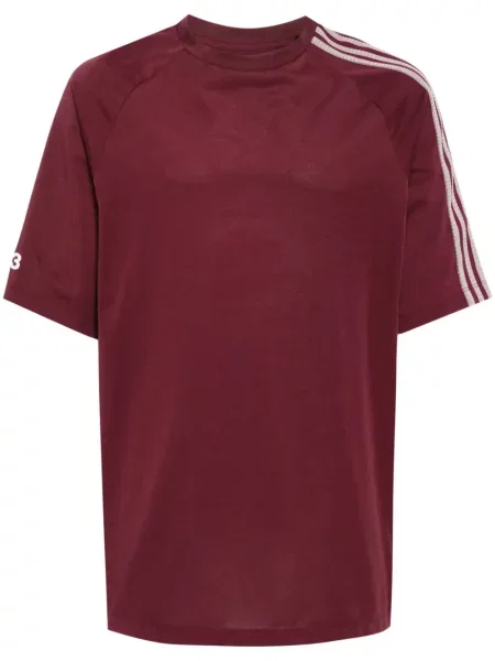 Tricou Y-3 cu dungi roșu