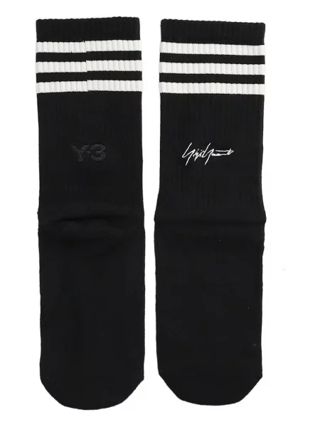 Șosete Y-3 cu broderie negru