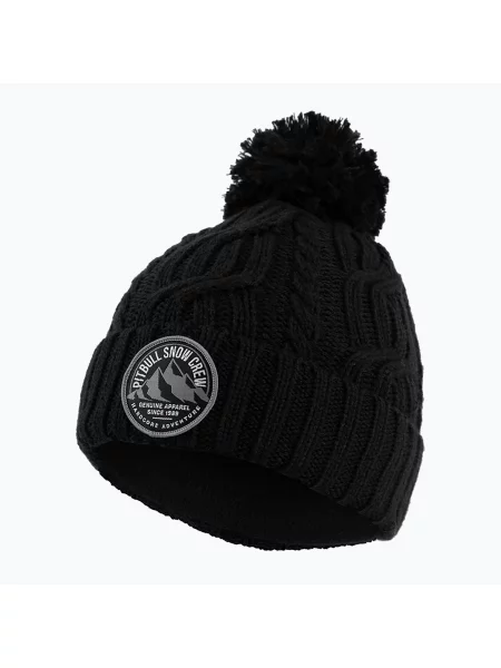 Zimní čepice Pitbull Beanie Snow Crew black černý