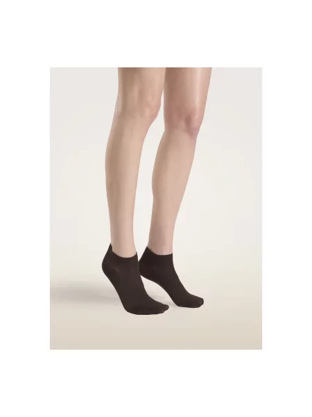 Skarpety Wolford ze sznurkiem brązowe