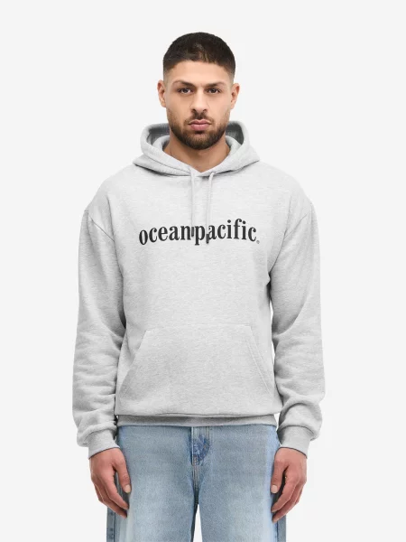 Ocean Pacific Mikina Nosara svetlomodrá / svetlohnedá / sivá melírovaná čierna
