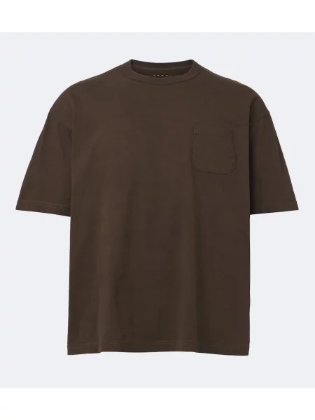 Tricou Visvim din jerseu maro