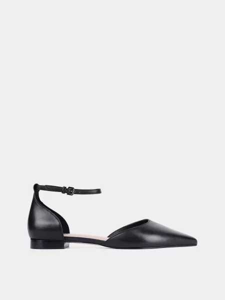 Шкіряні Балетки MIRATON чорний