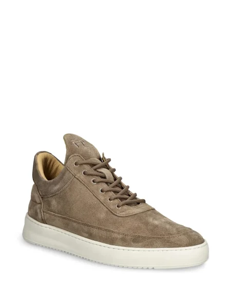 Sneakerși Filling Pieces din piele de căprioară maro