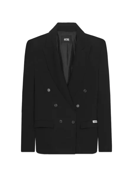 Sacou Gcds cu două rânduri de nasturi negru