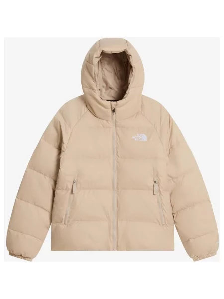 Kurtka z kapturem dziewczęca The North Face Hydrenalite Down XS beżowy