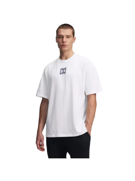 UNDER ARMOUR koszulka t-shirt z logo HW OS SM BOX XL biała