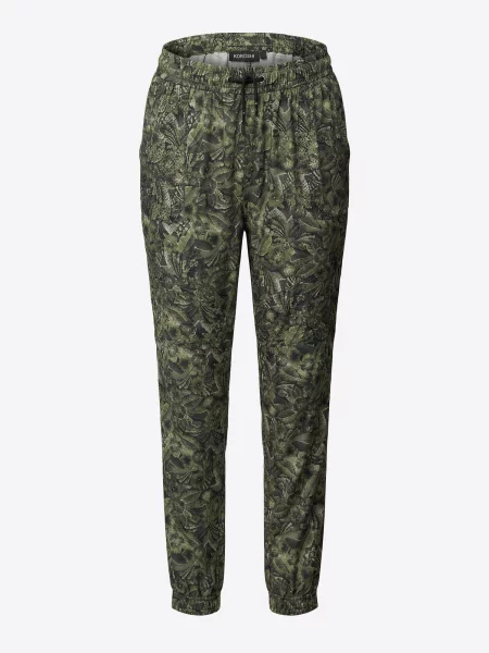 KOROSHI Pantaloni / kaki / închis verde
