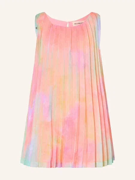 Billieblush Plisované Šaty Ze Síťoviny neonově růžová / neonově / neonově zelená žlutá