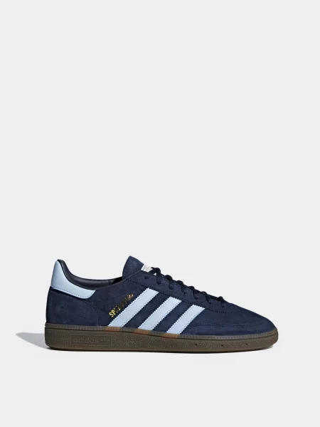 Кожаные кеды Adidas синие