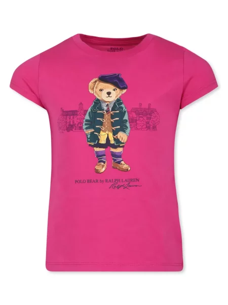 Koszulka polo dziecięca Polo Ralph Lauren różowa