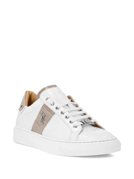 Sneakerși Billionaire din piele alb