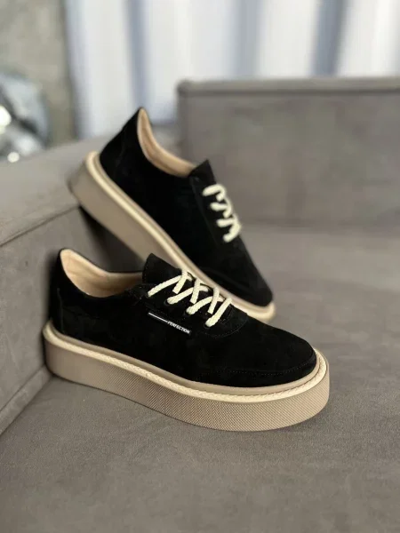 Замшеві Кеди низькі INNOE чорний